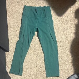 Athleta Green Leggings Small